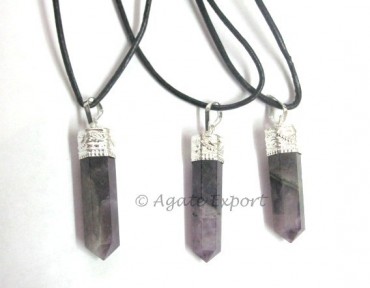 Amethyst Pencil Pendant
