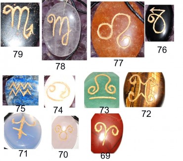Mix Symbol Reiki Pendnats