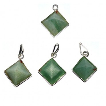 Green Aventurine Pyramids Pendants