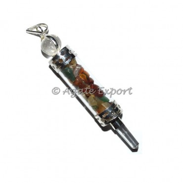 Chakra Stone Bottle Pendnats