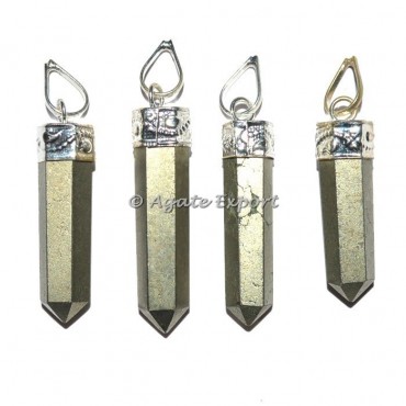 Pyrite Pencil Pendants