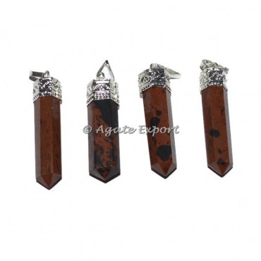 Mahagony Obsidian Pencil Pendants