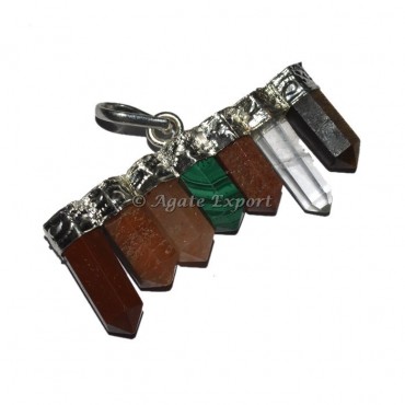 Small Joint Stone Healing Pencil Pendants