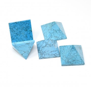 Synthetic Turquoise Pyramids