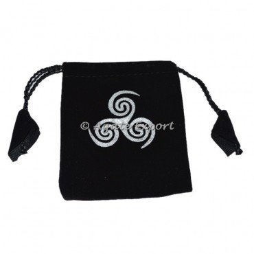 Choko Reiki Celtic Printed Velvet Bag