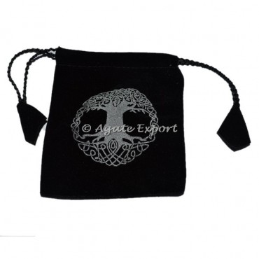 Tree Of Life Printed Velvet Gift Bag