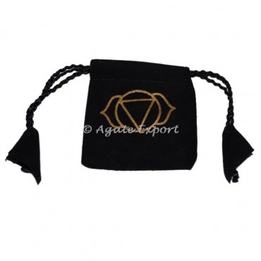 Third Eye Printed Velvet Gift Bag