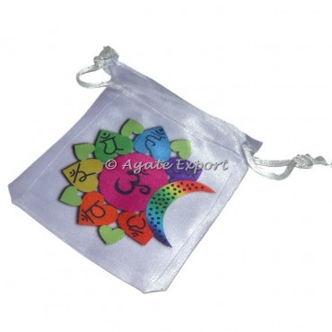 Om Chakra Satin Pouch