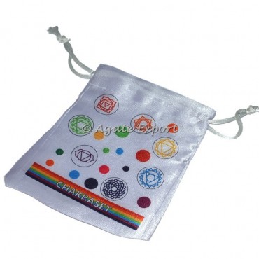 Universe Seven Chakra Satin Pouch