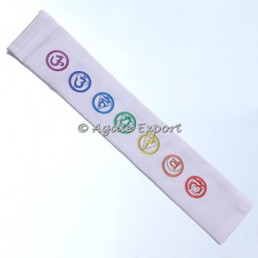 Satin Pouch with Sanskrit Printed Letters