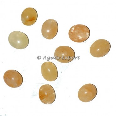 Golden Quartz Ring Cabs