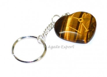Tiger Eye Arch Reiki Keychains 