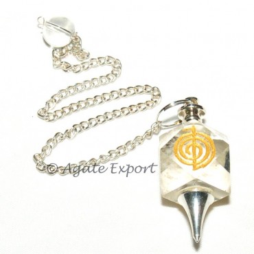 Choko Reiki Crystal Quartz Pendulum