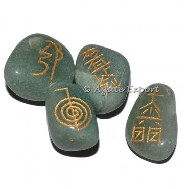 Green Aventurine Usui Reiki Tumbled Set