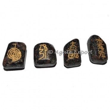 Ruby Tourmaline Usui Reiki Tumbled Set