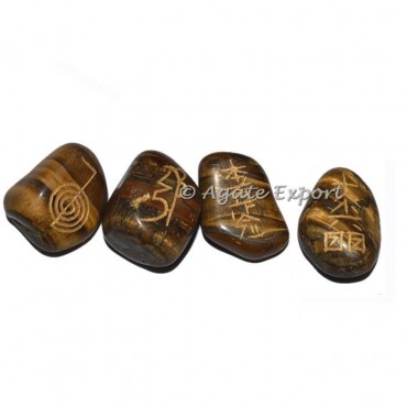 Tiger Eye Usui Reiki Tumbled Set