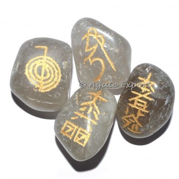 Smokey Quartz Usui Reiki Tumbled Set