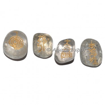 Crystal Quartz Usui ReikI Tumbled Set
