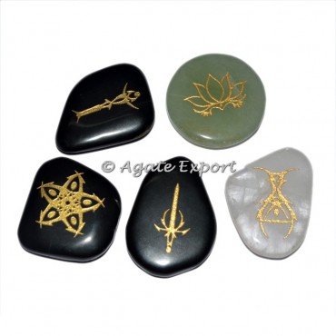 Mix Agate Reiki Set