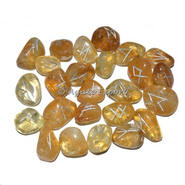 Citrine Rune Set