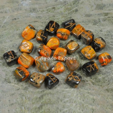 Bumble Bee Futhark Rune Set