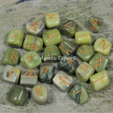 Serpentine Futhark Rune Set