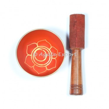Orange Color Singing Bowl