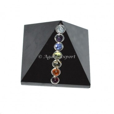 Black Pyramids with Chakra Cabs