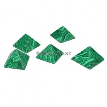 Synthetic Malachite Pyramids