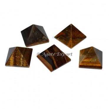 Tiger Eye Small Pyramids