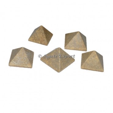 Cream Jade Small Pyramids