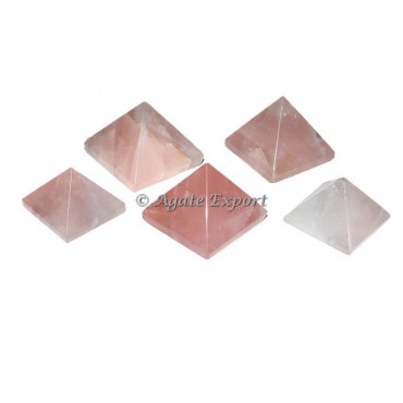 Rose Quartz Small Pyramids