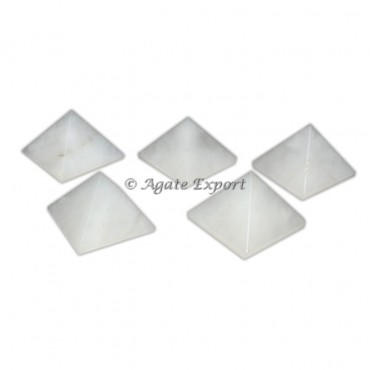 White Agate Small Pyramids