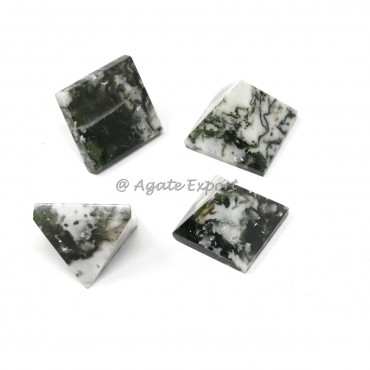 Tree Agate Small Pyramids
