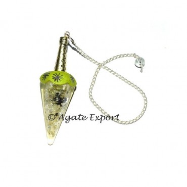 Clear Quartz Orgone Tibetan Pendulums