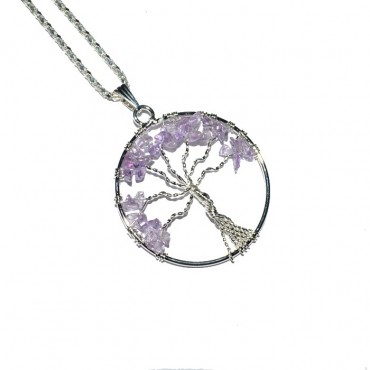 Amethyst Tree of Life Necklace