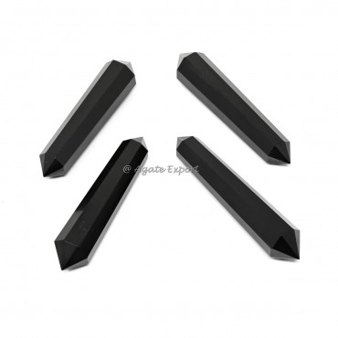 Black Agate Double Terminated Point