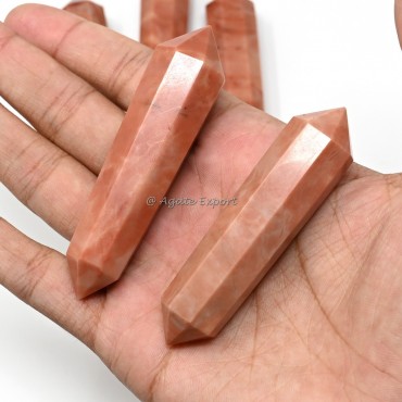 Peach Aventurine Dark Double Terminated Point