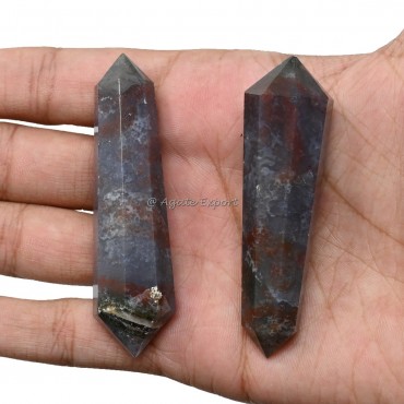 Fancy Jasper Double Terminated Point