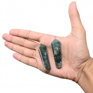 Moss Agate Double Terminated Point