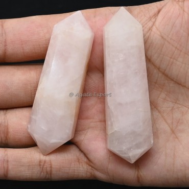 Rose Quartz Double Terminated Point