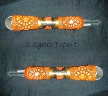 Tibetan Wands with Crystal Quartz