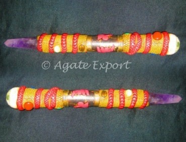 Tibetan Fengshui Wands with Snake Spiral