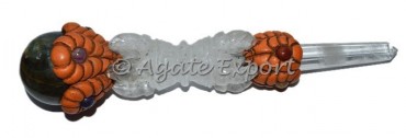 Crystal Quartz Dorje Tibetan Healing Wands
