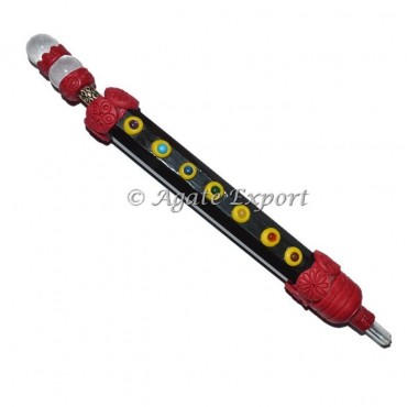 Black Agate Tibetan Chakra Wands