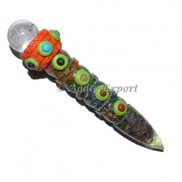 Orgone Spiral Chakra Wands-2