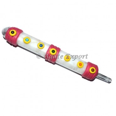 White Agate Tibetan Chakra Wands