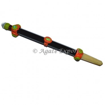 Black Jasper Tibetan Healing Wands