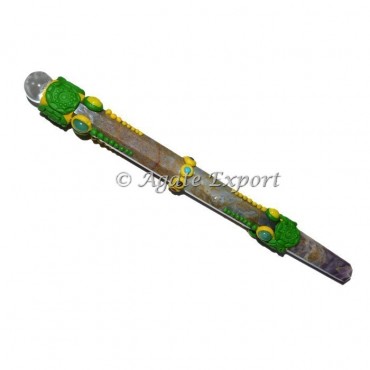 Fancy Jasper Tibetan Wands