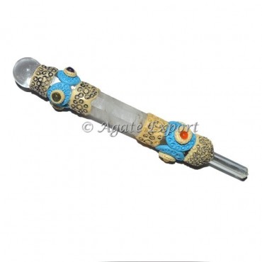 Quartz Chakra Tibetan Wands